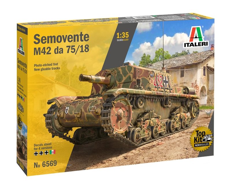 Italeri 6569 SEMOVENTE M42 da 75/18 1/35 – imagen 2