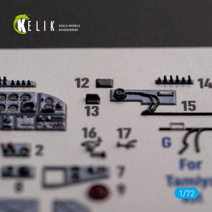 KELIK K72138 Il-2 Shturmovik - stickers 3D intérieurs pour kit Tamiya 1/72 – image 5