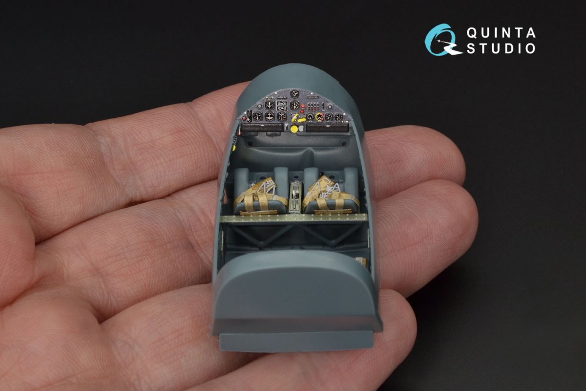 Quinta Studio QD48125 Bf108 3D-Printed &amp;amp; coloured Interior on decal paper (Eduard) 1/48 – imagen 5