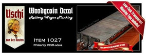 Uschi 1027 Wood Grain Decal Railway Wagon Planking