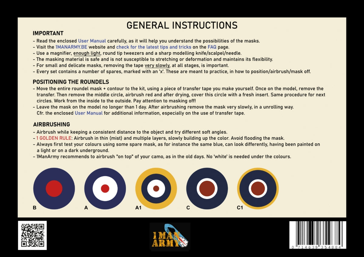 1 Man Army 48GEN522 RAF Roundels Hurricane Mk I/II 1/48 – immagine 2
