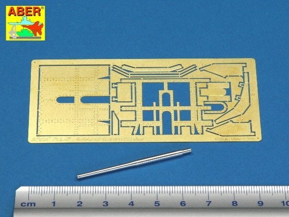 Aber 72L-47 Lufa 90mm do włoskiego działa 90/53 z osłoną / Italian 90mm barrel for 90/53 Gun and additional fully detailed shield 1/72 – imagen 2