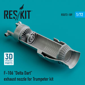 RESKIT RSU72-0189 F-106 &amp;quot;DELTA DART&amp;quot; EXHAUST NOZZLE FOR TRUMPETER KIT (3D PRINTED) 1/72 – zdjęcie 2
