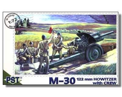 PST 72040 Obusier M-30 de 122 mm avec équipage, échelle 1/72