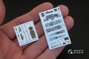 Quinta Studio QD48173 Su-33 3D-Printed &amp;amp; coloured Interior on decal paper (for Minibase kit) 1/48 – Bild 2