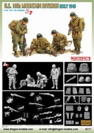 Dragon 6377 U.S. 10th Mountain Division Italy 1945 1/35 – immagine 2