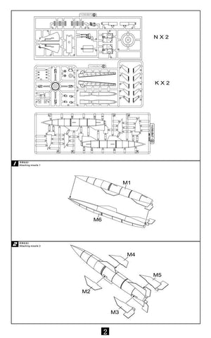 Modelcollect UA72141 German WWII Wasserfall Ferngelenkte Flakrakete 1+1 pack 1/72 – immagine 4