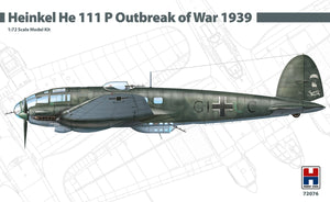 Hobby 2000 72076 Heinkel He 111 P Début de la guerre 1939 (HASEGAWA + CARTOGRAF + MASQUES) 1/72