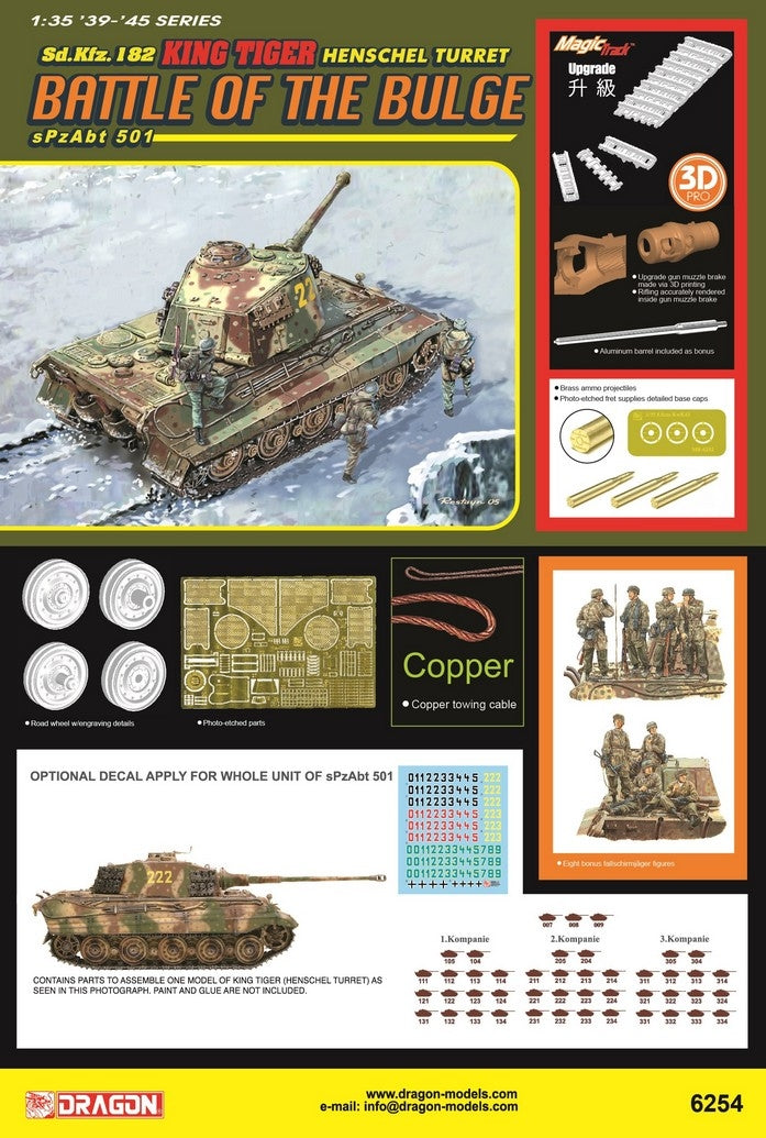 Dragon 6254 Sd.Kfz. 182 King Tiger Henschel Turret 1/35