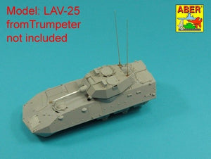 Aber R-44 Zestaw 2 anten VHF pojazdów NATO / Set of 2 NATO antennas with mount bases 1/35 – immagine 7