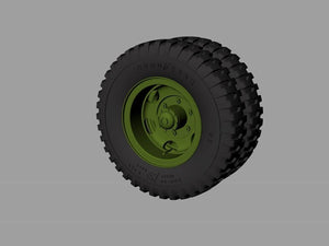 Roues de route pour camions Panzer Art RE35-529 M35 et M109 (Goodyear) 1/35 – image 2