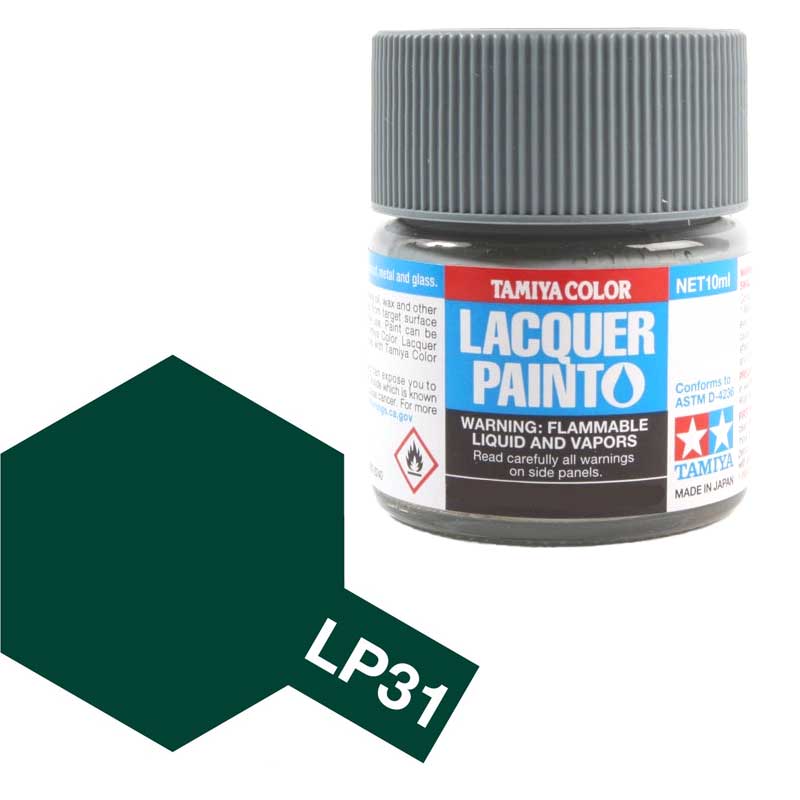 Peinture laquée Tamiya 82131 LP-31 Vert foncé 2 (IJN) 10 ml