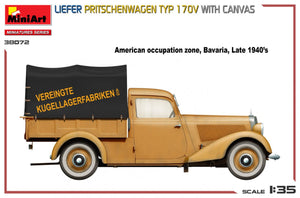 MiniArt 38072 LIEFER PRITSCHENWAGEN TYP 170V WITH CANVAS 1/35 – image 6