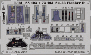 Eduard SS403 Su-33 Flanker D S. A. 1/72 HASEGAWA