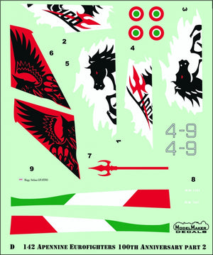 ModelMaker Decals D48142 Apennine Eurofighters Part II 1/48 – immagine 2