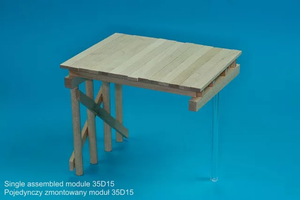 RB Model 35D15 WW II Wooden bridge Price for single module 1/35 – immagine 3
