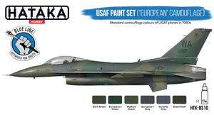 Kit de peinture Hataka HTK-BS10 USAF (« camouflage européen ») (6 x 17 ml)