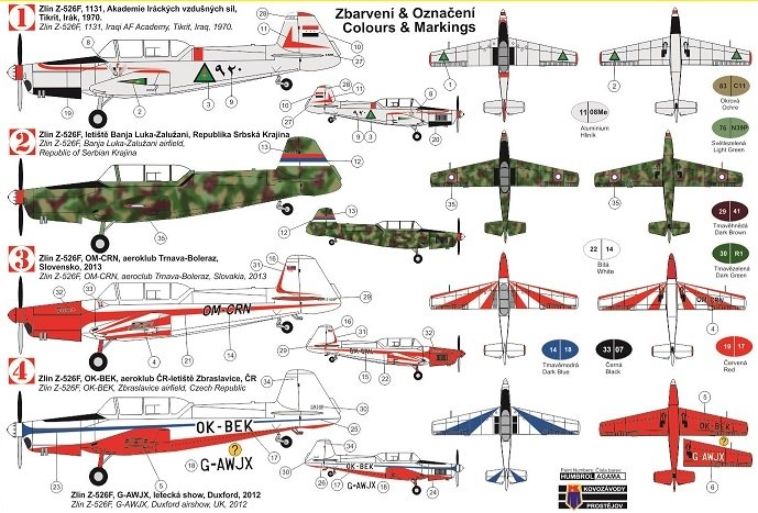 Kovozavody Prostejov KPM0155 Zlin Z-526F “Trenér” 1/72 – image 2