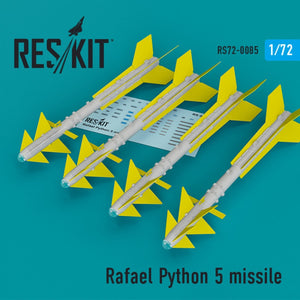RESKIT RS72-0085 PYTHON 5 MISSILES (4 PIÈCES) 1/72