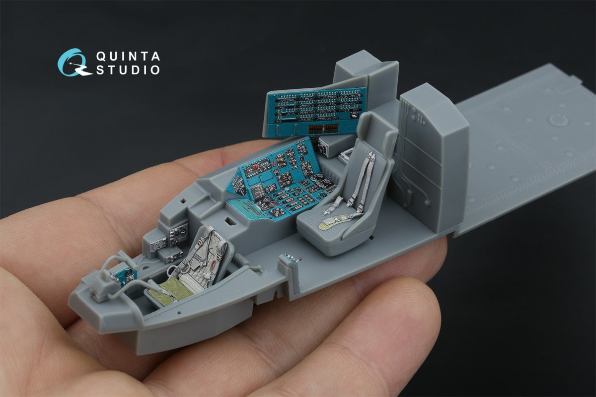 Quinta Studio QD48570 Mi-24A 3D-Printed &amp;amp; coloured Interior on decal paper (Trumpeter) 1/48 – immagine 9