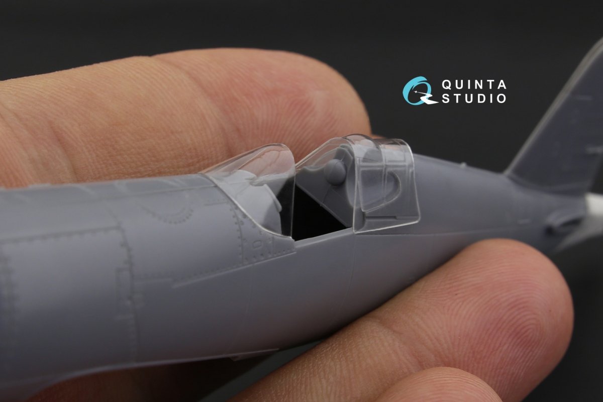 Quinta Studio QC72023 F4U-1 Corsair (Bird cage) vacuformed clear canopy (for Tamiya kit) 1/72 – Bild 3