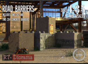 RT-Diorama 35639-K Road Barriers (2x2 &amp;amp; 2x4) 1/35