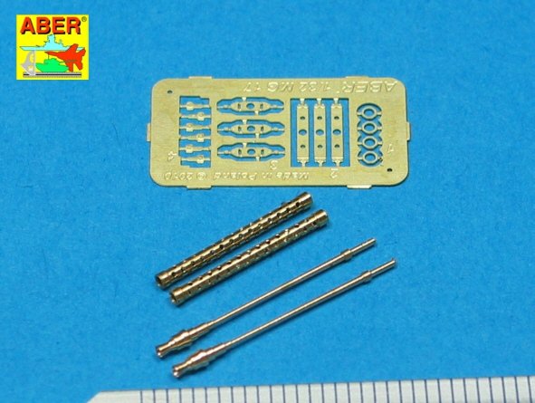 Aber A32002 Ensemble de 2 canons pour mitrailleuses d&amp;#39;avion allemandes MG 17 de 7,92 mm (1/32)  – image 2