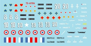 Star Decals 72-A1106 French Fighting Vehicles in Africa # 1 Vichy France and the FFL - Forces Francaises Libres 1/72 – zdjęcie 3