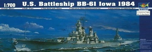 Trumpeter 05701 Cuirassé américain BB-61 Iowa 1984 Moderne 1/700