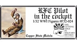 Copper State Models F32-024 Pilot in the cockpit 1/32