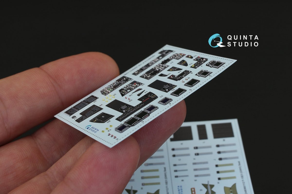 Quinta Studio QD48112 F-15I 3D-Printed &amp;amp; coloured Interior on decal paper (for GWH kit) 1/48 – zdjęcie 4