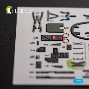 KELIK K72125 MIRAGE F.1 CG - interior 3D decals for SpecialHobby kit 1/72 – immagine 3