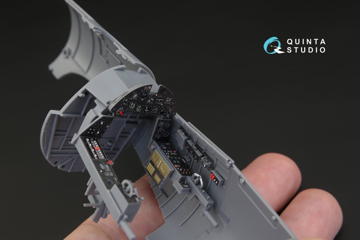 Quinta Studio QD32015 F4U-1 Corsair (Bird cage) 3D-Printed &amp;amp; coloured Interior on decal paper (for Tamiya kit) 1/32 – imagen 3