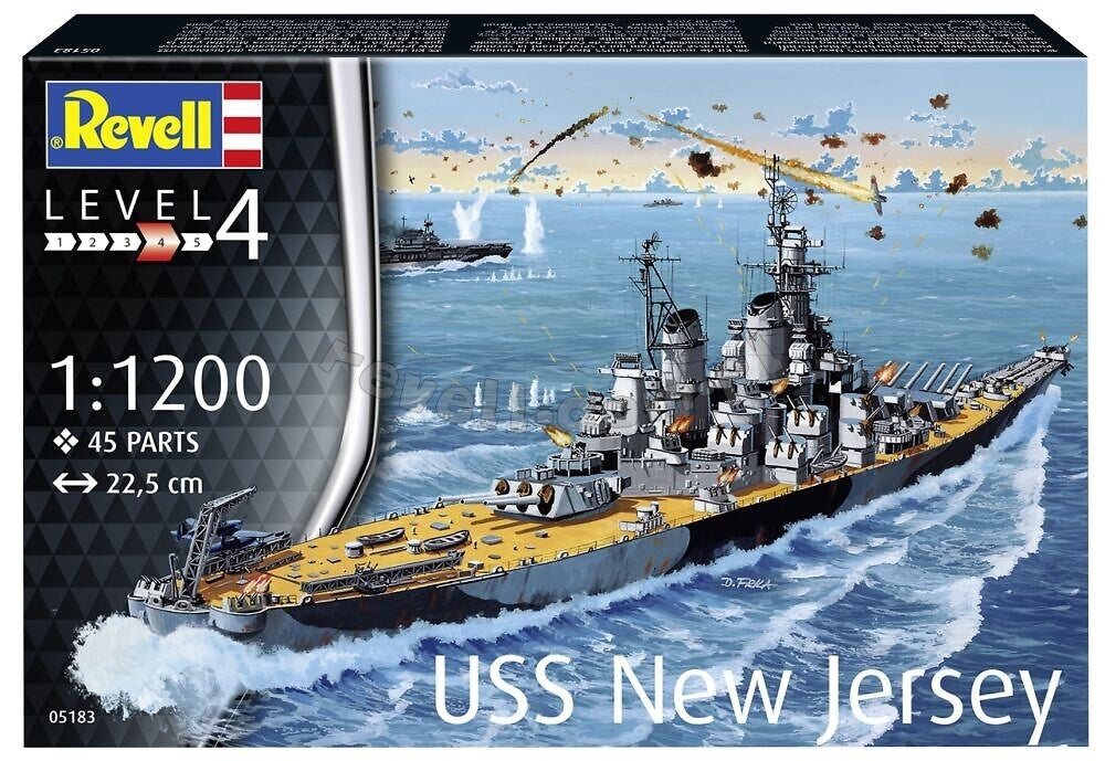 Revell 65183 USS New Jersey Model Set 1/1200 – zdjęcie 2