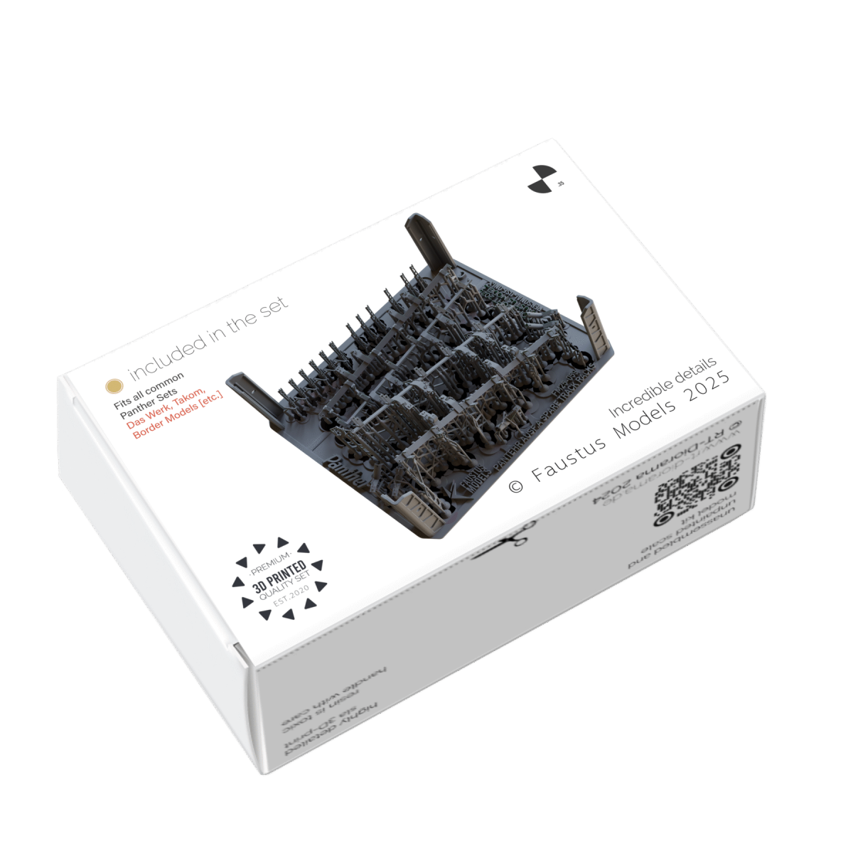 Faustus Models FM35064 Panther Ausf.A Hull Track Racks Empty 1/35