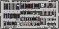 Eduard 32634 Ju 88A placards 1/32 Revell