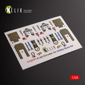 KELIK K48099 A-6A Intruder - interior 3D decals for HobbyBoss kit 1/48 – Bild 3