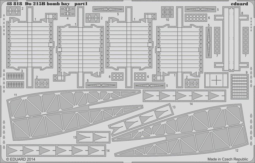 Eduard 48818 Do 215B bomb bay 1/48 ICM – Bild 2