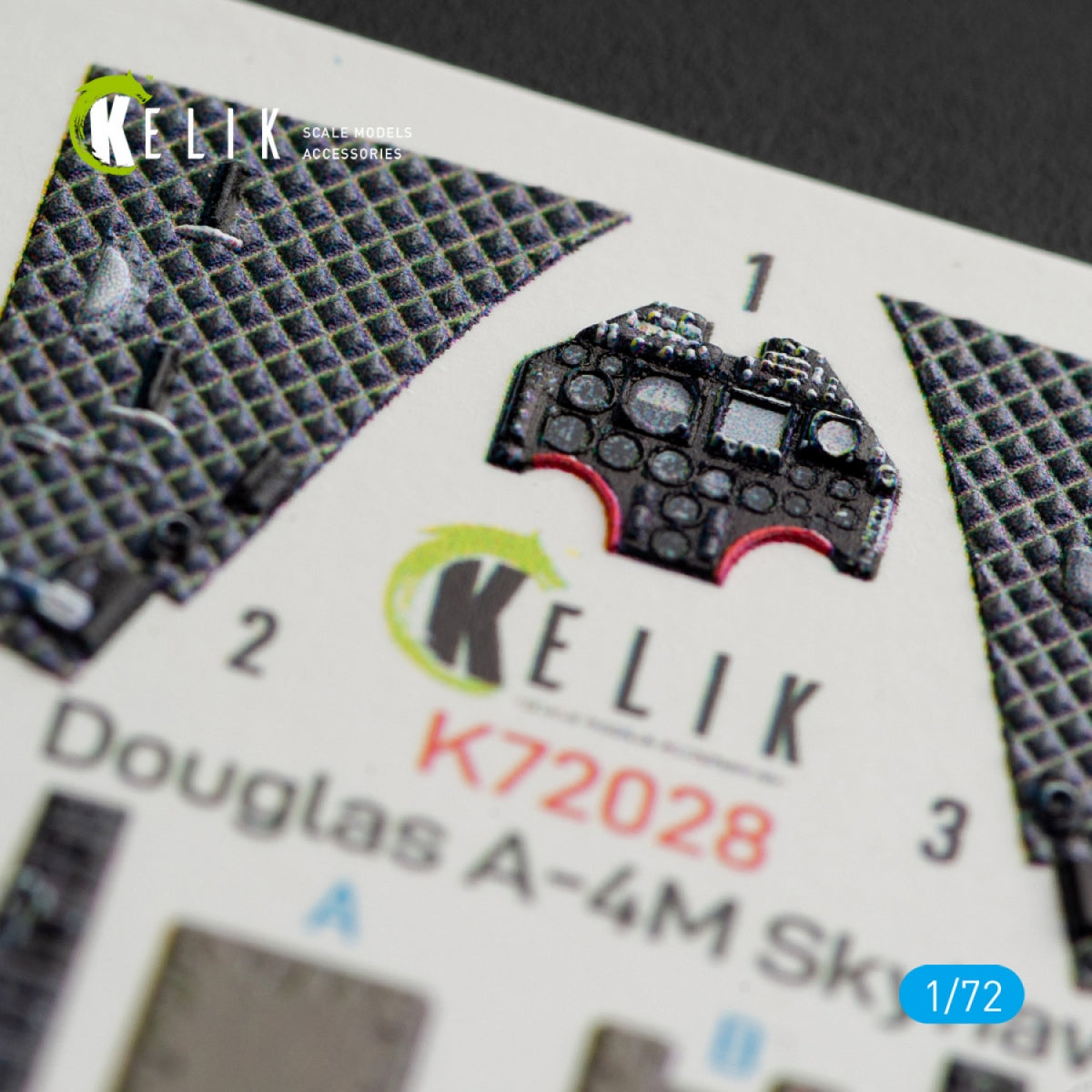 KELIK K72028 A-4M &amp;quot;SKYHAWK&amp;quot; INTERIOR 3D DECALS FOR FUJIMI/HOBBY 2000 KIT 1/72 – Bild 2
