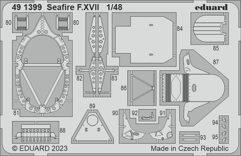 Eduard 491399 Seafire F. XVII Airfix 1/48 – imagen 2