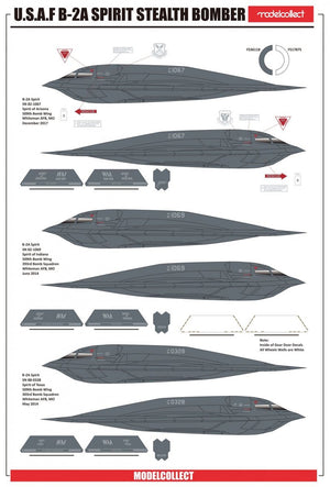Modelcollect UA72214 USAF B-2A Spirit Stealth Bomber with AGM-158 missile 1/72 – imagen 4