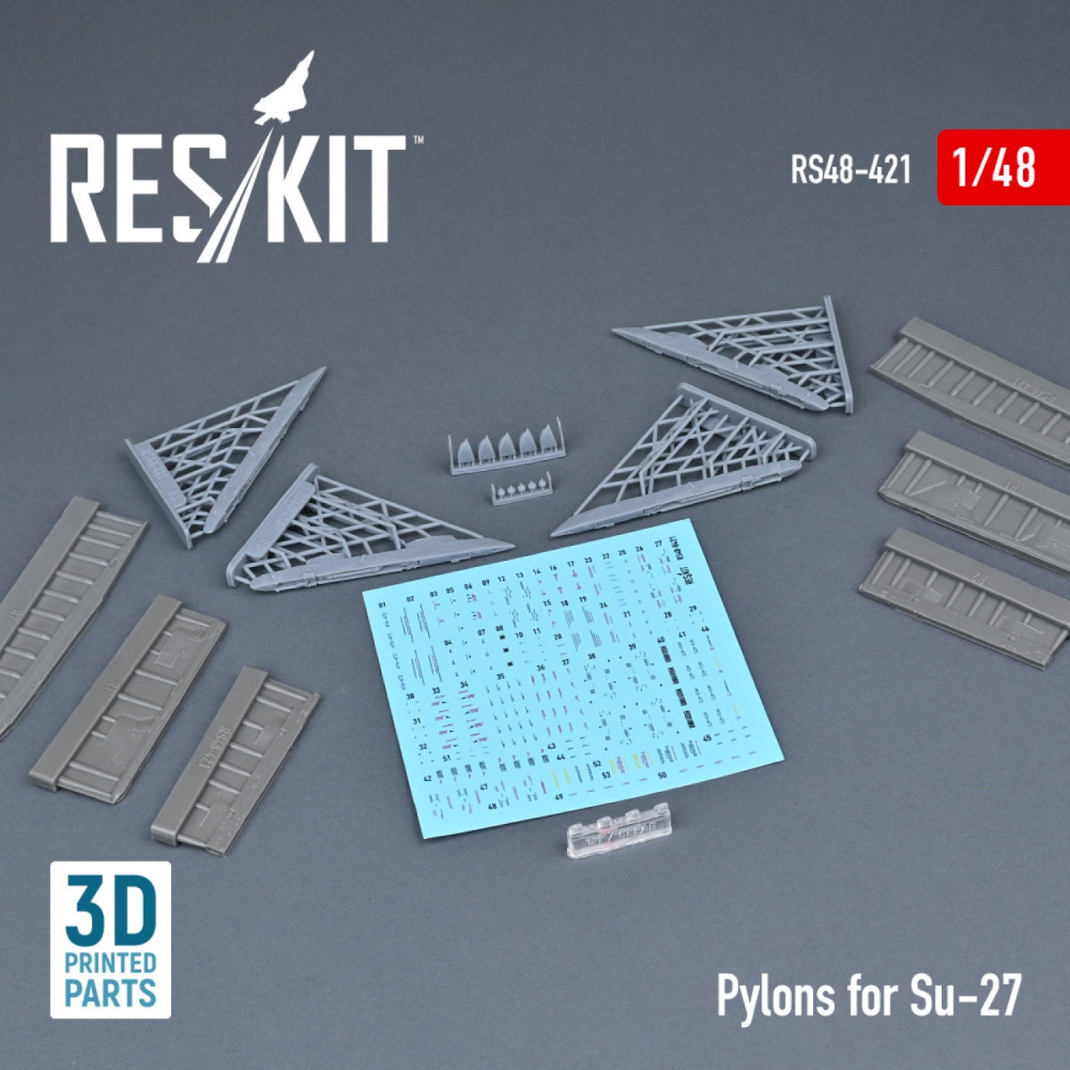 RESKIT RS48-0421 PYLÔNES POUR SU-27 1/48 – image 2