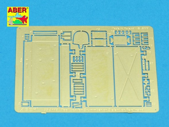 Aber 35A118 Tool box for Brummbar, Ferdinamd and Elefant 1/35