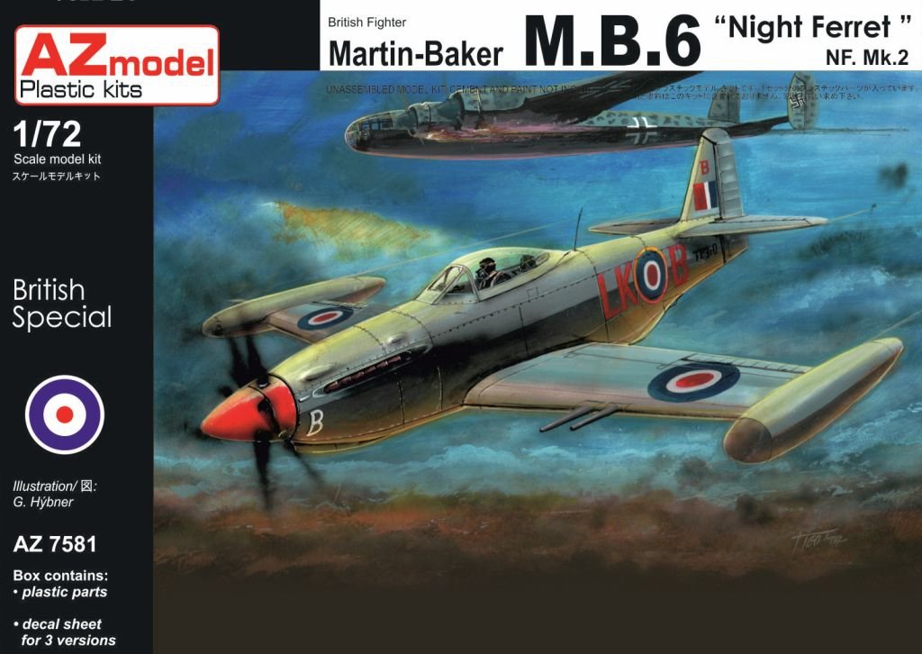 AZ Model AZ7581 Martin Baker MB.6 Night Ferret 1/72