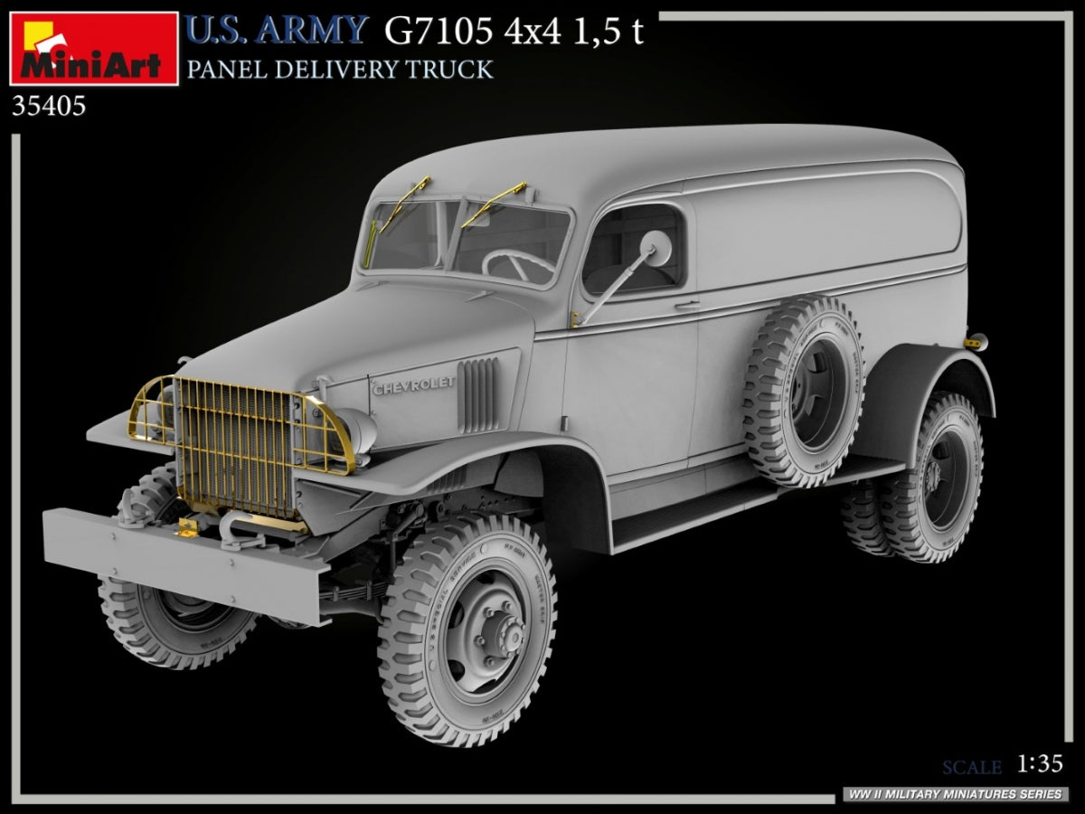 MiniArt 35405 U.S. ARMY G7105 4х4 1,5 t PANEL DELIVERY TRUCK 1/35 – imagen 19