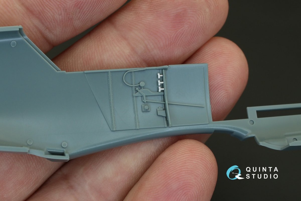 Quinta Studio QD48087 Bf 109E-4/E-7 3D-Printed &amp;amp; colored Interior on decal paper (for Eduard kit) 1/48 – image 9
