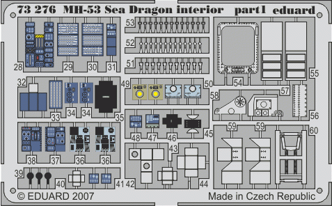 Eduard 73276 MH-53 interior 1/72 ITALERI – immagine 2