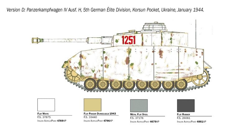 Italeri 6578 Pz. Kpfw. IV Ausf. H 1/35 – imagen 4