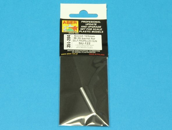 Aber 35L-204 Soviet 122mm M-30 barrel for SELF-PROPELLED GUN SU-122 1/35 – imagen 5