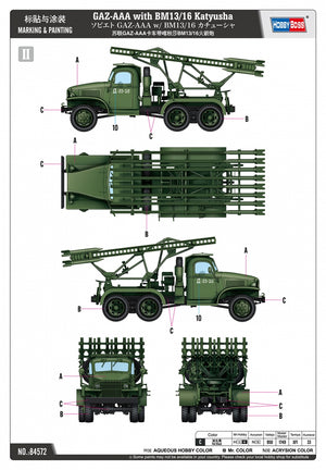 Hobby Boss 84572 GAZ-AAA with BM13/16 Katyusha 1/35 – imagen 12